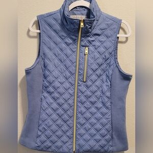 Andrew Marc Blue Quilted Vest